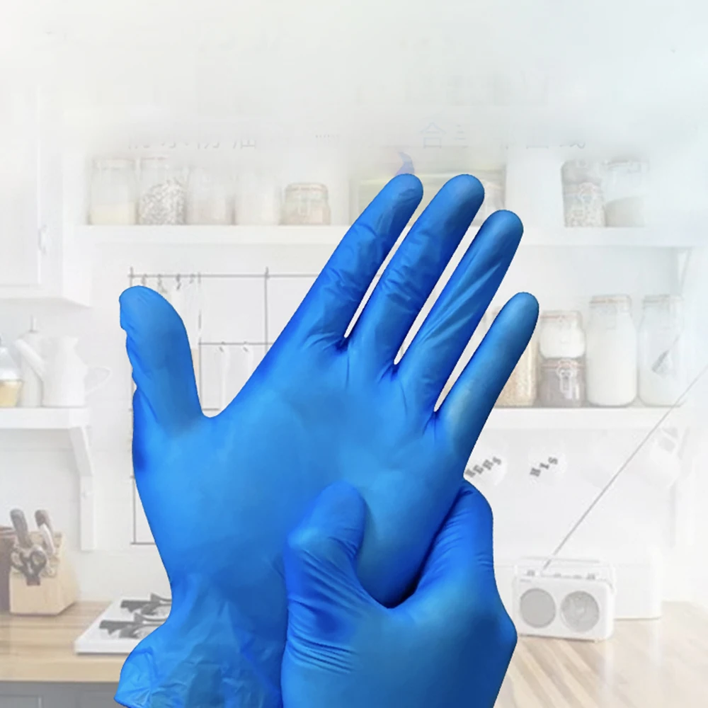 100PCS/BOX Disposable vinyl Gloves Essential Goods Ultra Strong Guantes Food Multi-purpose and Cleaning safe Household Guantes