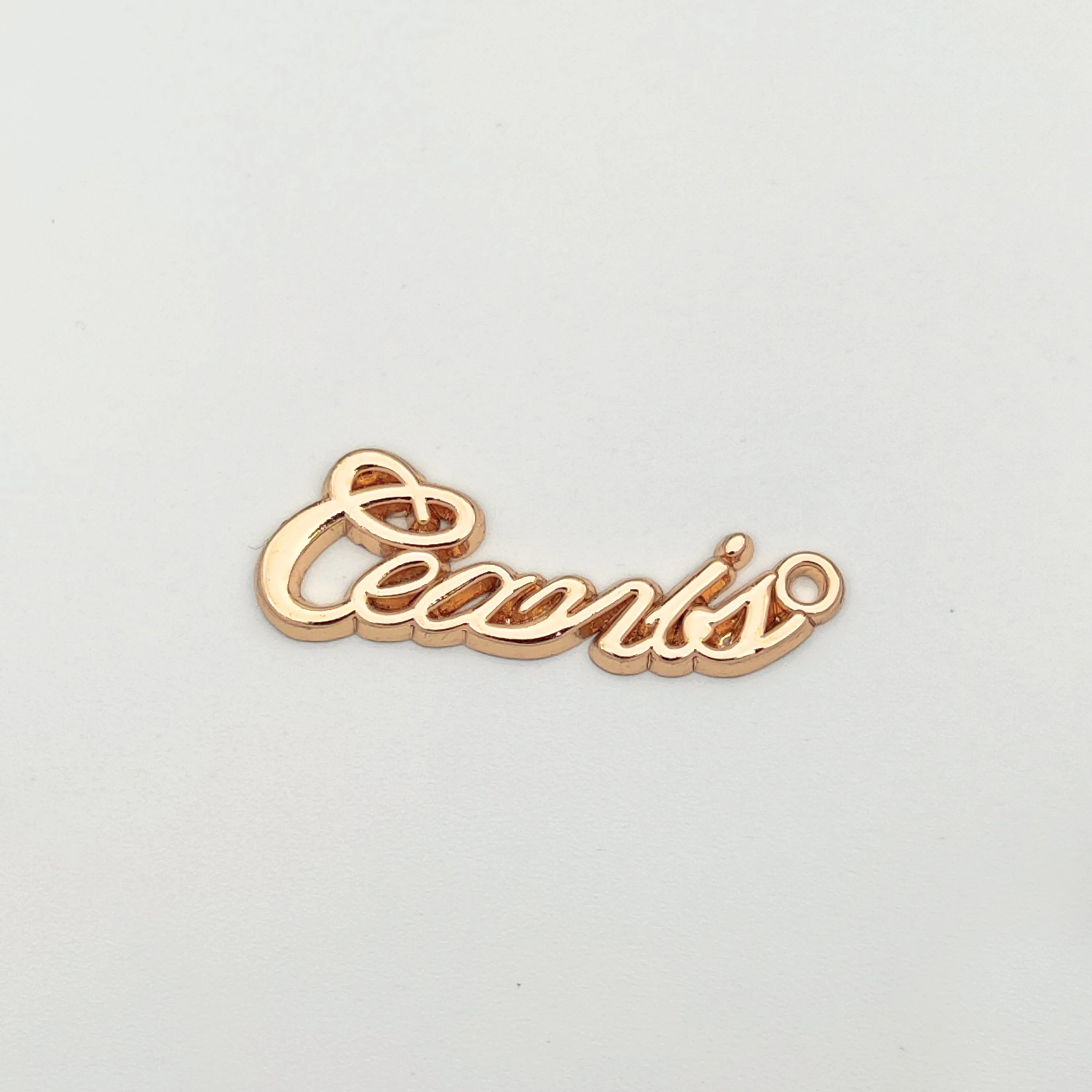 factory custom Logo Handbags Custom Metal Label Tag For Clothes Purse  clothes accessories