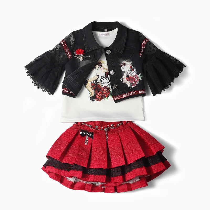 2023 New Design Little Girls Boutique Clothing Set Girls Lovely Dresses set