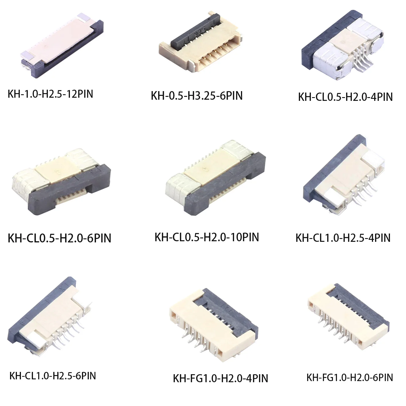 Vertical Smt Type To Board Connector Single Row 1.0 Pitch Fpc Ffc Vertical Smt Type Drawer type lower connection