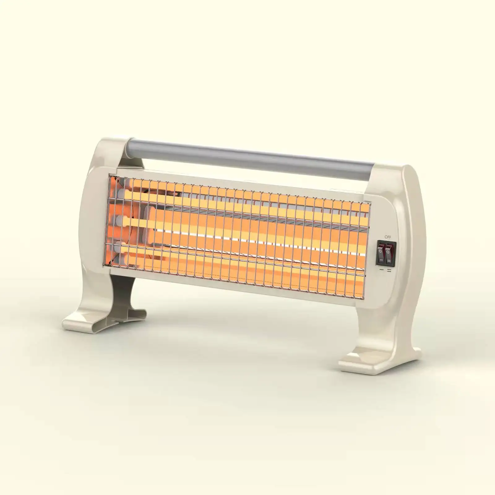 ABS portable electric fan heater in 500/1000/1500W