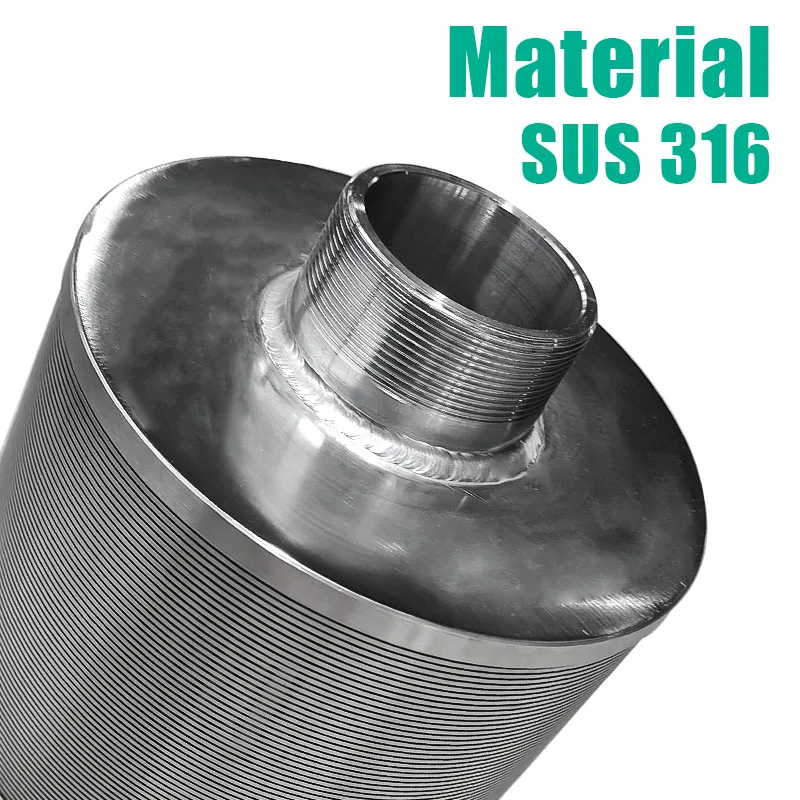 LIANDA Customized 304 316l Stainless Steel Johnson Well screen Pipe Johnson Tube Wedge Wire Screen Filter Wedge Wire Filter