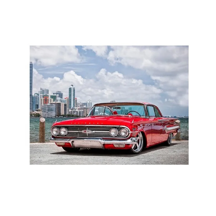 Cool car design 3d lenticular printing picture art for hotels wall decor