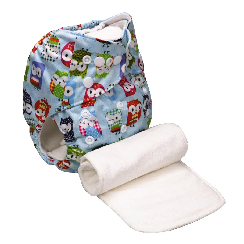 High Absorbent Baby Nappy Liners Reusable 4 Layers 35cm Bamboo Fiber Baby Diaper Inserts