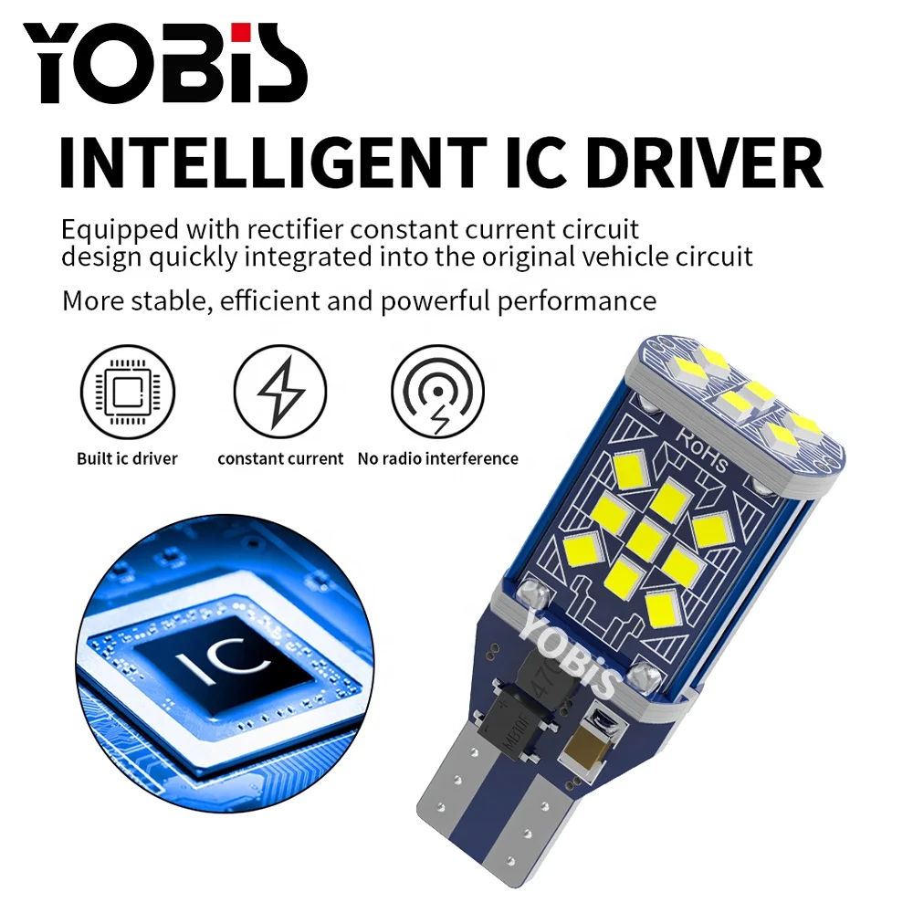 New design  194 W5W 12V T15 Auto Light LED Canbus 24smd super brightness Car LED Lights Turn Signal Brake Light
