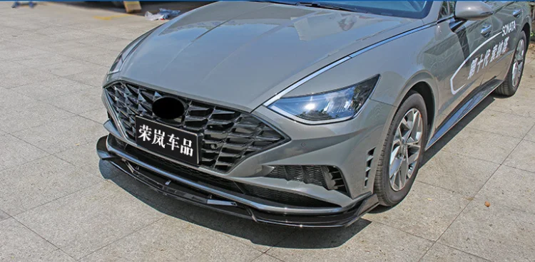 Automotive Parts 3PCS Style Front Lip For Hyundai SONATA Front Bumper Lip Splitter 2020-2022