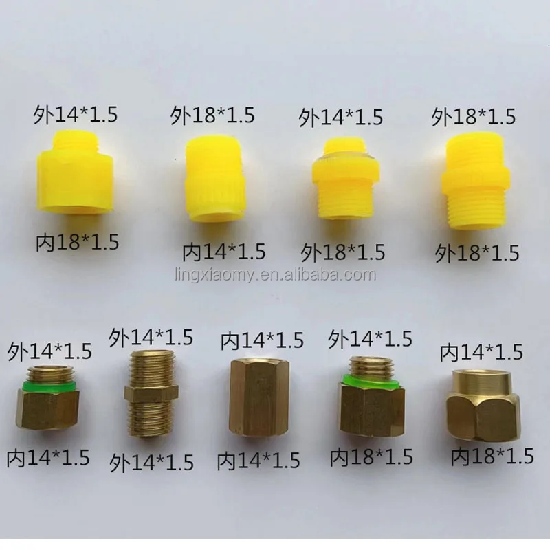 High Quality Agricultural Sprayer Part  male 14*1.5  male 18*1.5 Sprayer Adapter connector