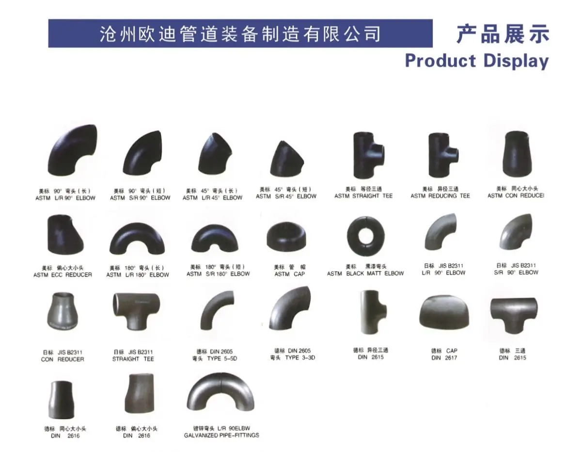 ASTM A234 WP9 carbon steel 16in 90 degree LR STD pipe fitting welded  elbows for oil gas