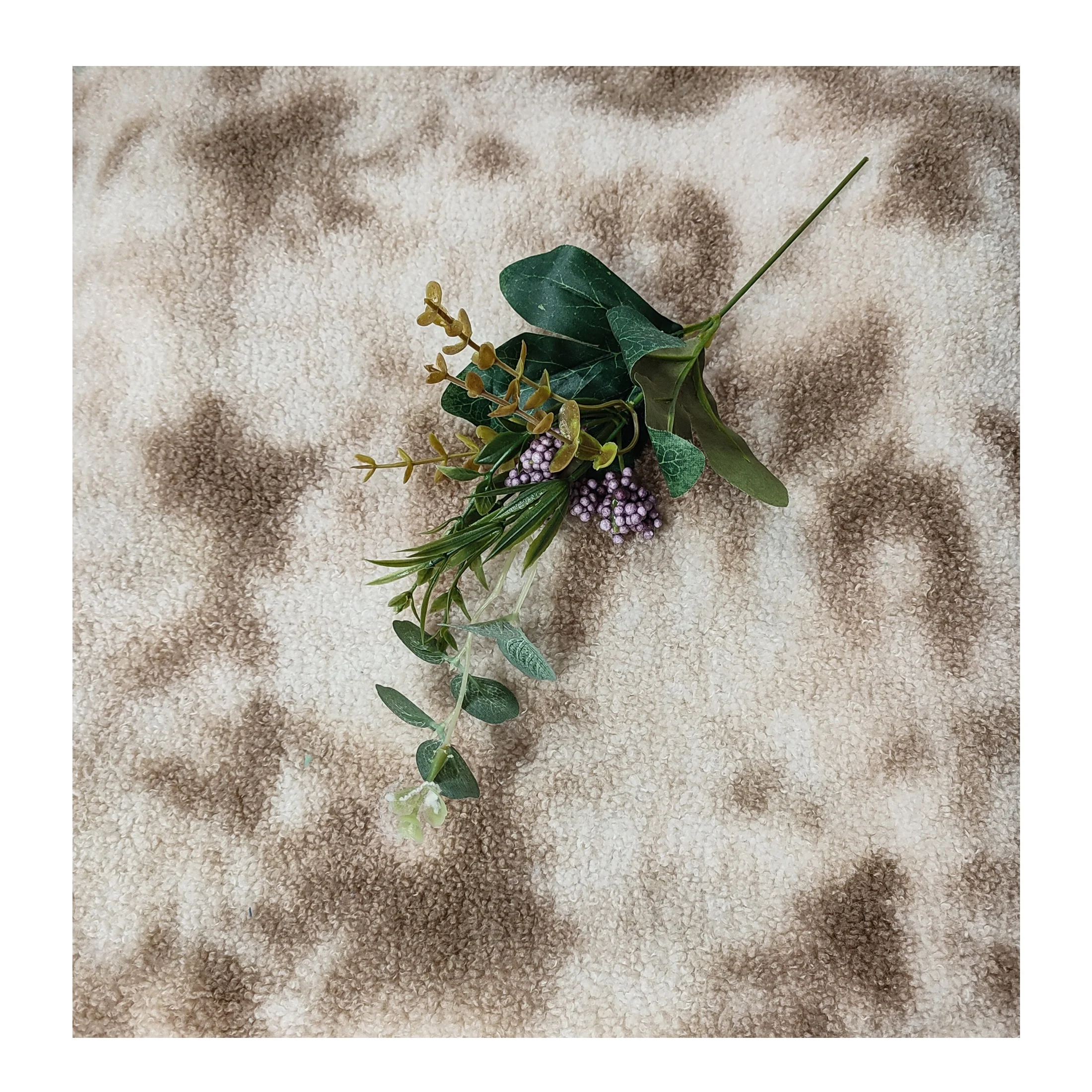 Hot selling tie dyed teddy bear faux fur fleece 100 polyester plush sherpa fleece fabric