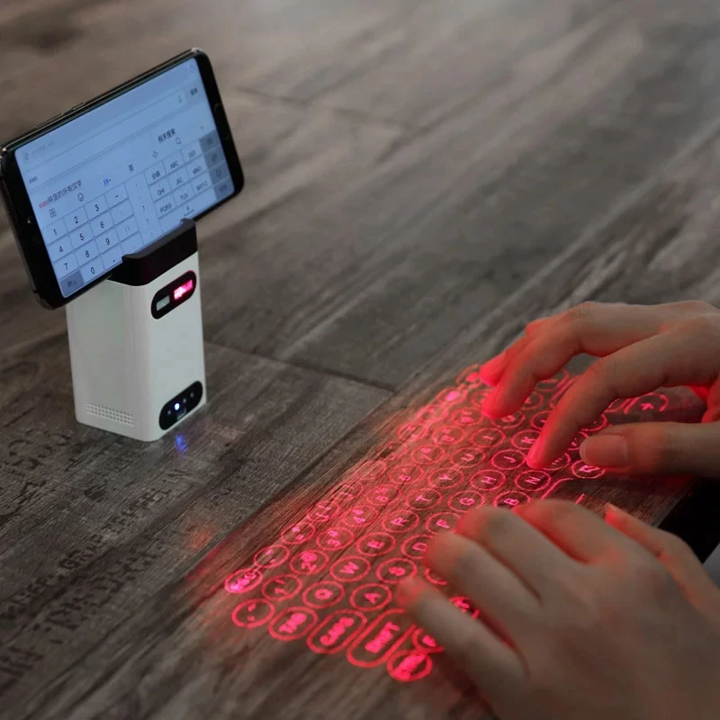 M1 Wireless virtual laser keyboard Projection Portable mini keyboard for computer Phone pad Laptop With Mouse function