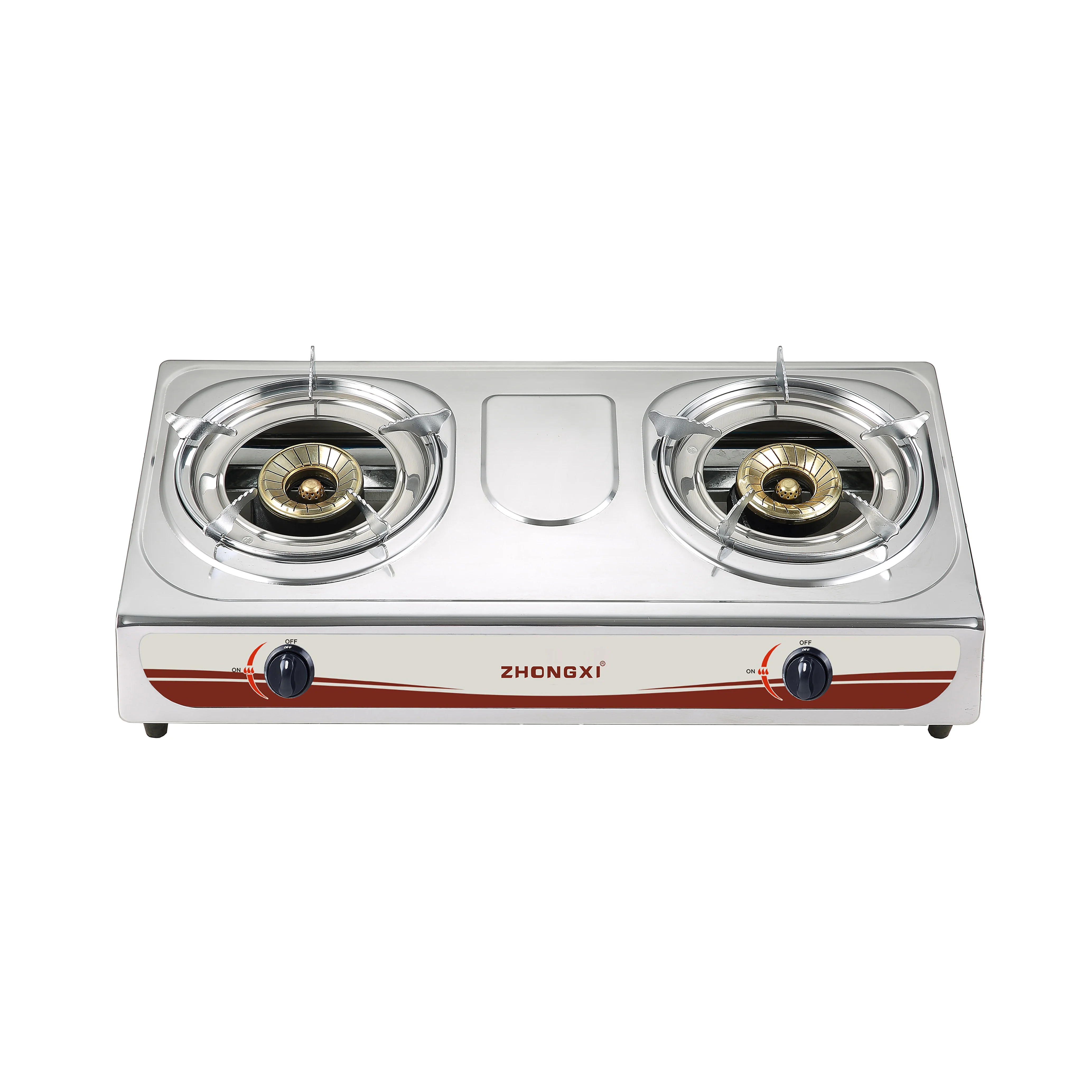 Lpg Two Burner Gas Propane Rv Stainless Steel Cover Portable Cook Stove Stainless Steel Burner Cover Home Appliance