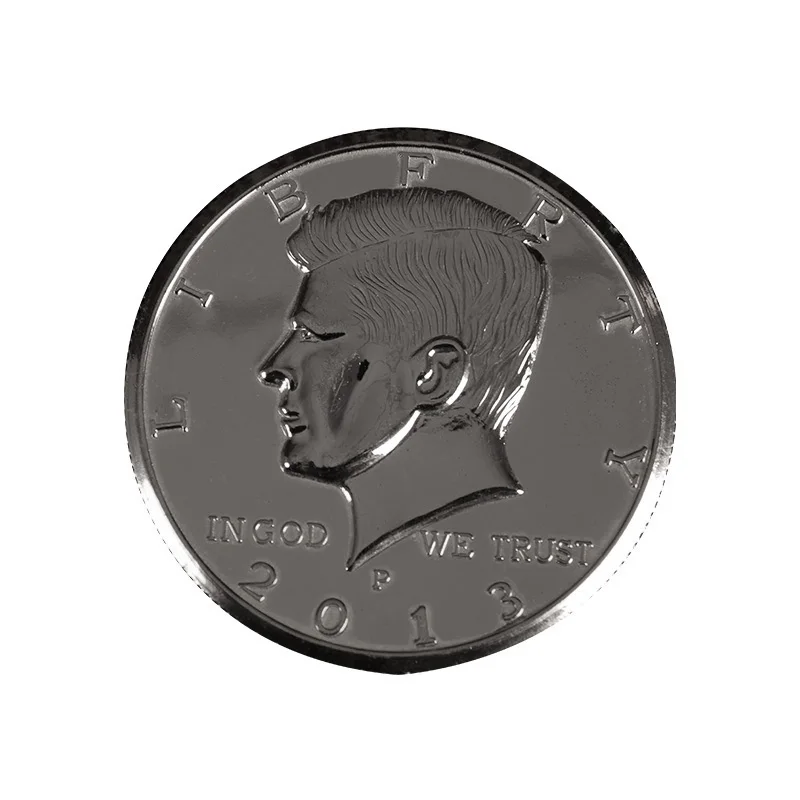 3 Inches Jumbo Magic Coin Half Dollar Big Coin Diameter 7 cm Big Coin  the Same Magic Trick Props Gimmick Accessories Appear