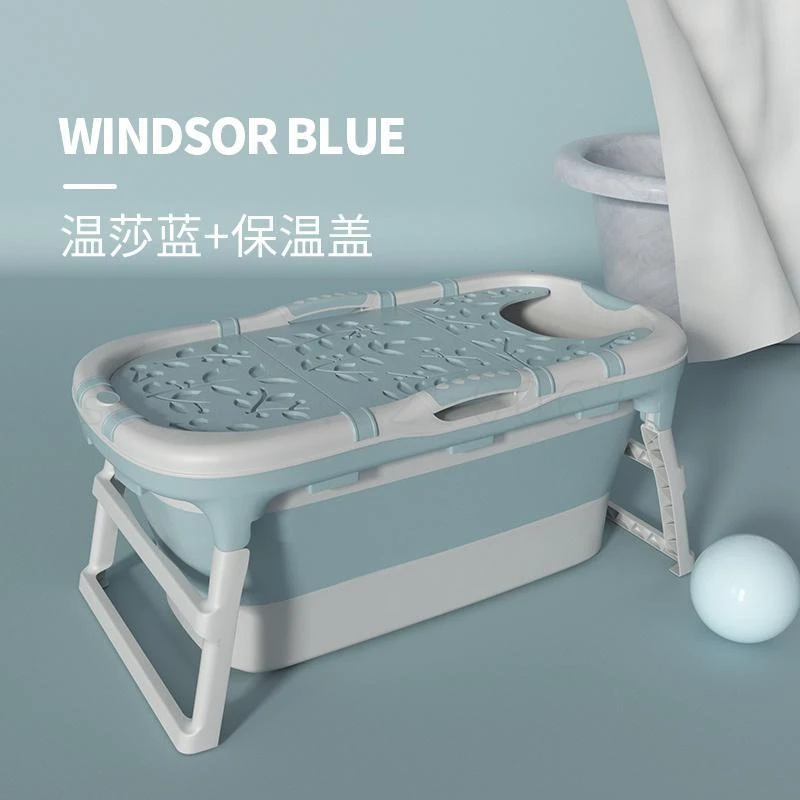 Adult Free Standing Bath Tub Bucket Folding Bath Tub For Adults Small Barrel Silica Gel Full-Body Thickening Tank House