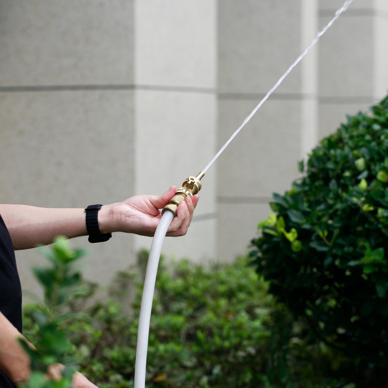 Brass Water Hose High Pressure Jet Sweeper Sprayer Nozzles with Garden Hose On Off Valve