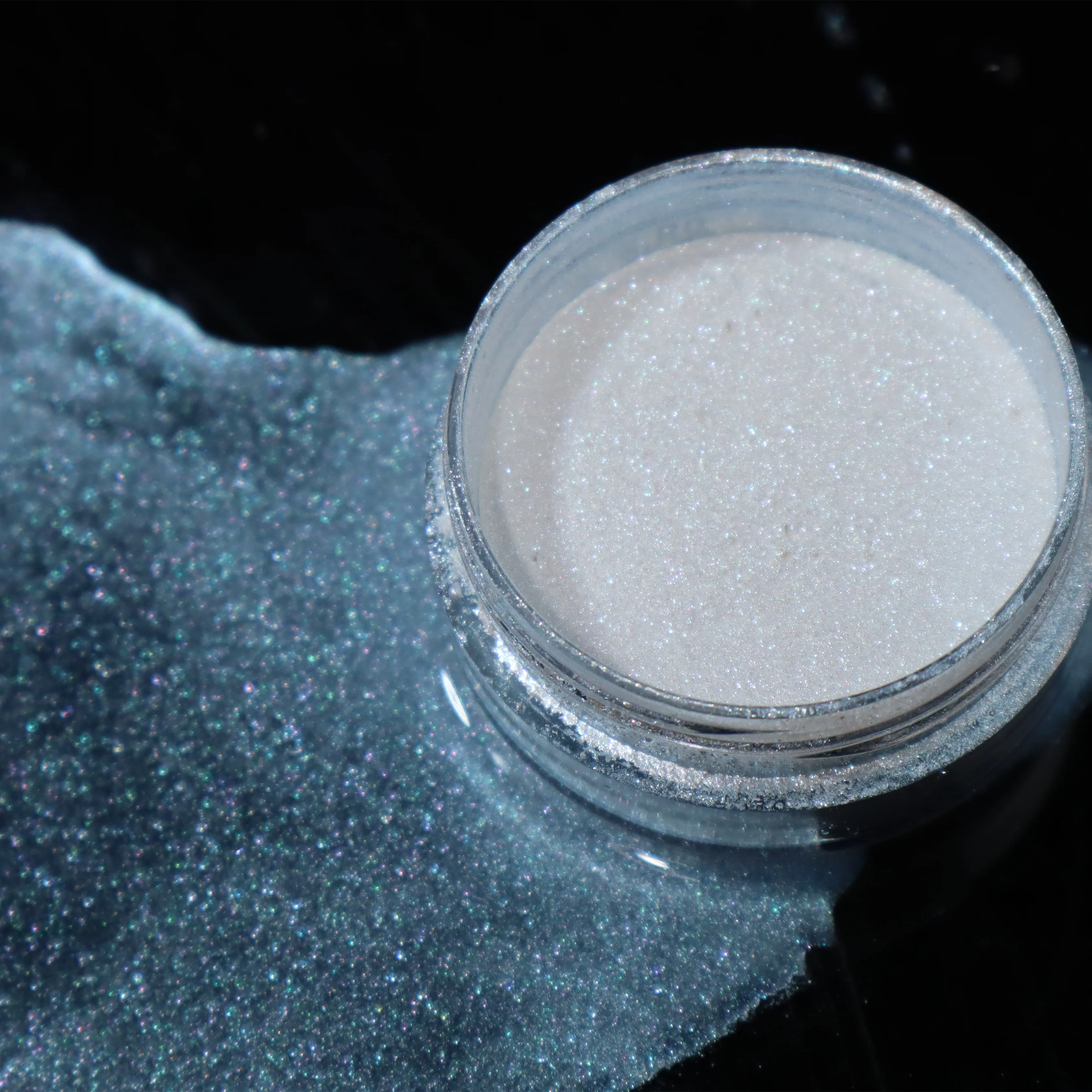 Cosray Cosmetic Borosilicate Glass High Chroma White Green Gold Pearlescent Pigment Powder for Makeup Eyeshadow Manufacturers