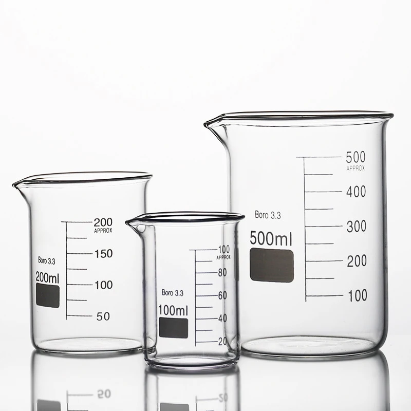 Лабораторное измерение, химическое стекло, стакан, кружка, набор Бонг, 2 л, стеклянный стакан
