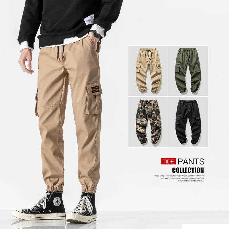 
Casual pants for men 2021 summer Korean version youth trend cargo pants for boys sports JOGGER PANTS 