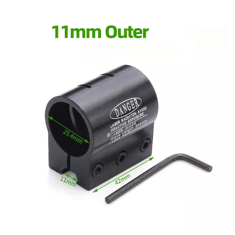 Metal 11mm/20mm Wide Guide  Special Tactical Light Flashlight Laser Low Base Clamp Bracket