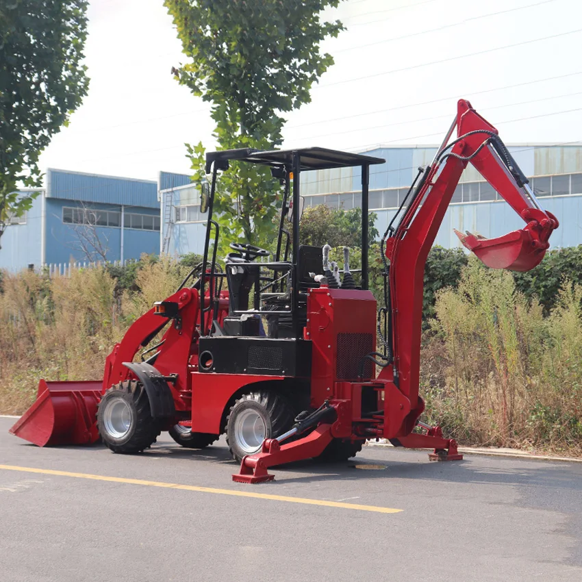 Mini Backhoe Tractor With Front End Loader Diesel Loader Bearing Backhoe Loader For Sale