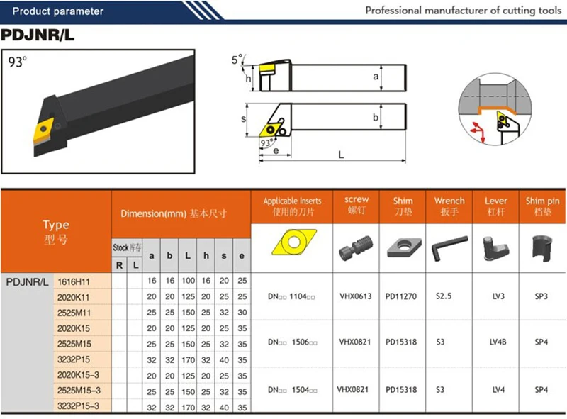 Indexable Cutting Tools P Style External Turning Tool Holders for CNC Lathe Toolholder