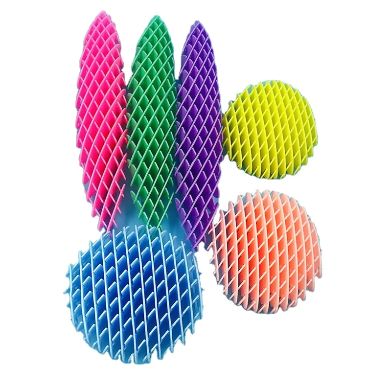 Unisex Office Stress Relief Toy Worm Elastic Net Soft Rubber Squeeze Ball Promotional Price Anti-Stress Toy for Kids Adults