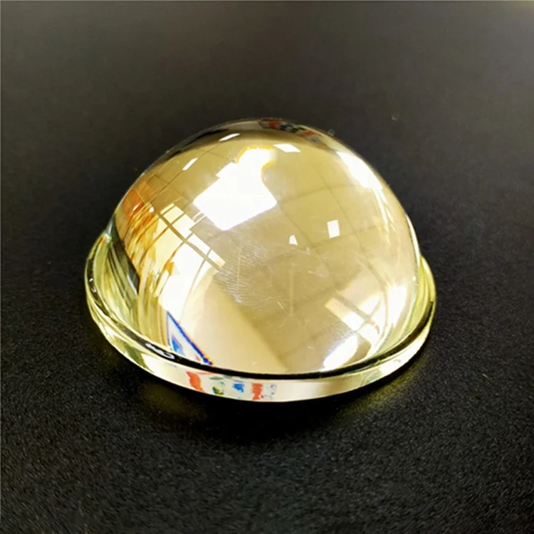 Hongxi factory customized optical step convex glass lens LED lamp lens aspherical lens