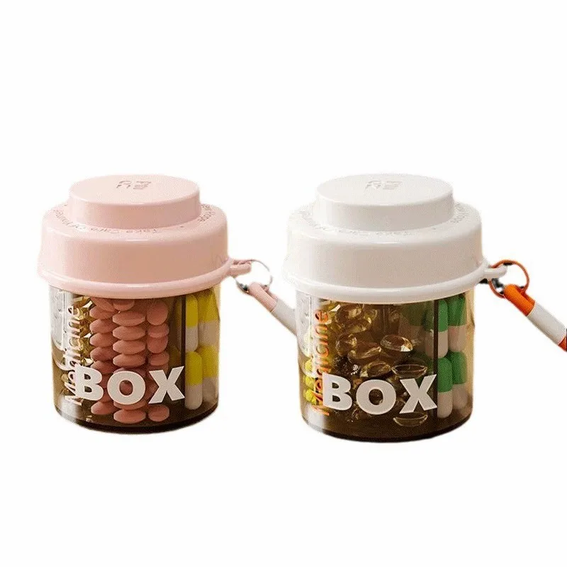 2025 Mini Small Size Of Portable Pill Case Seal Design Prevents Odors Storage Box Compartmented Storage Design Pill Box