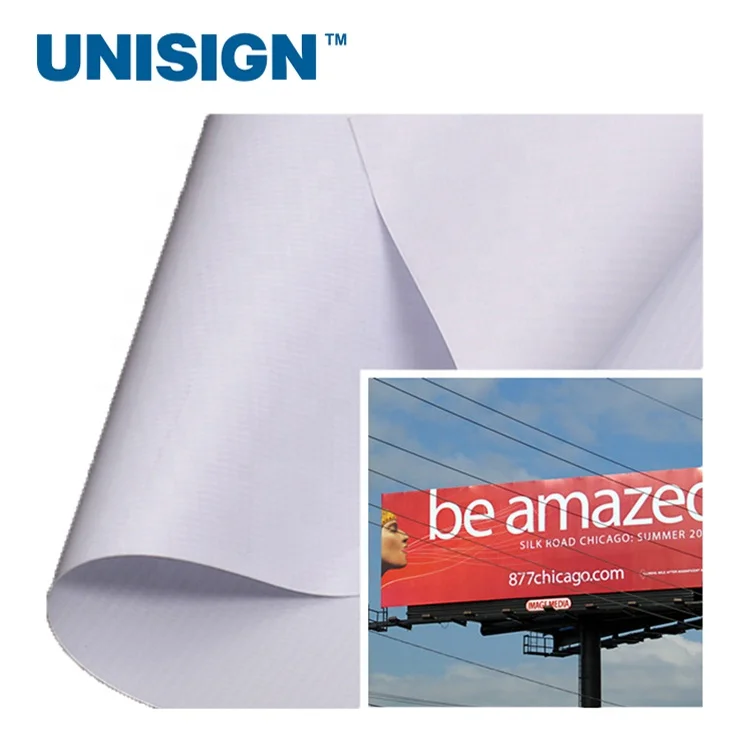 Outdoor Digital Printing Material Panaflex Pvc Vinyl Eco Solvent Ink Coated Laminated Outdoor Advertising Flex Frontlit Banner