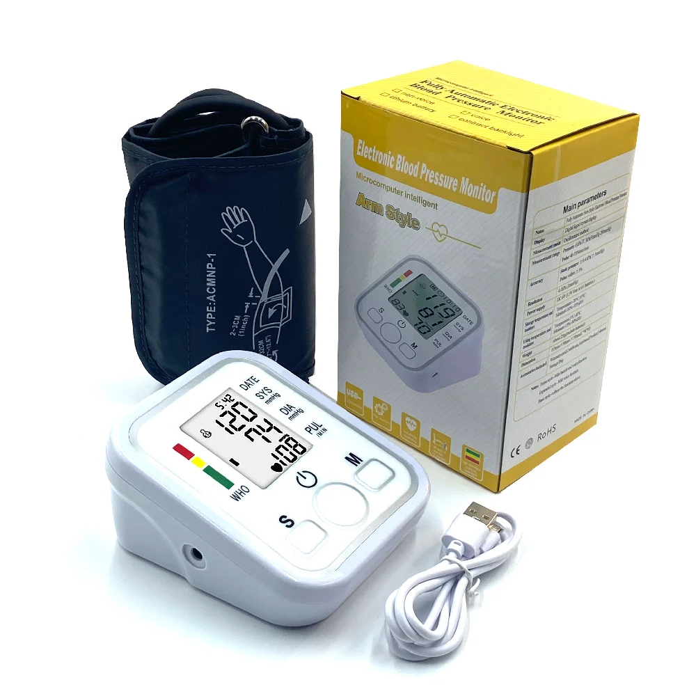 Digital BP Monitor Machine Electronic BPM Sphygmomanometer Tensiometer Bluetooth BP Monitor Upper Arm Blood Pressure Monitor