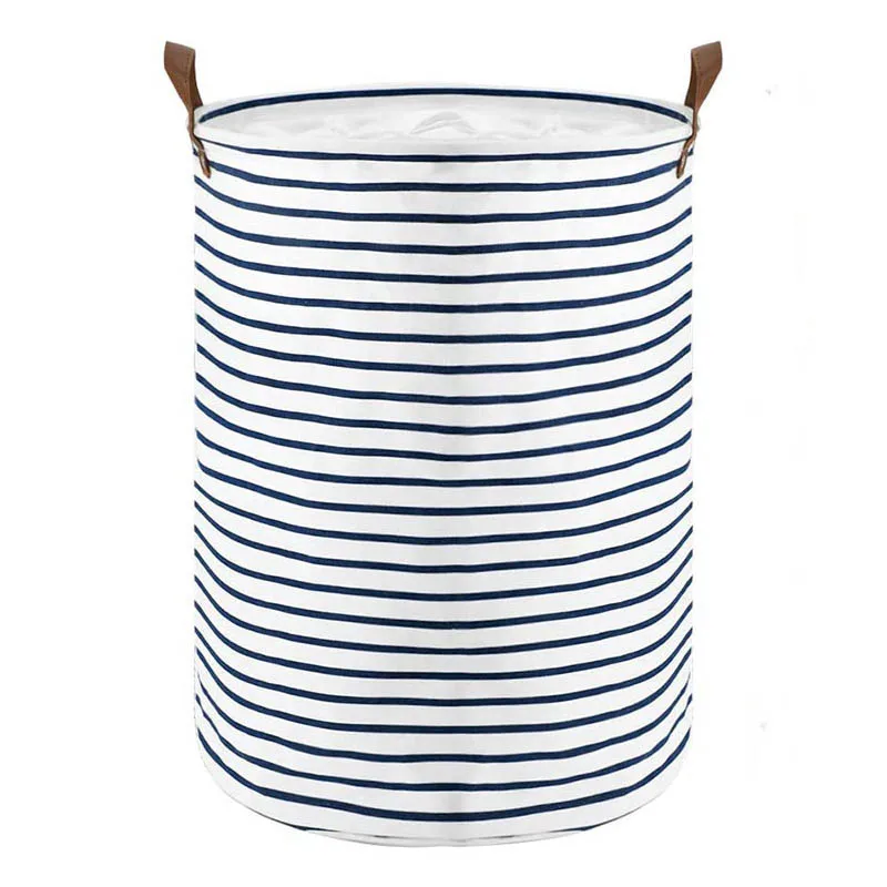 17 7 дюймовая отдельно стоящая корзина для белья с крышкой Складная Большая одежды кулиской хранение кожаной
