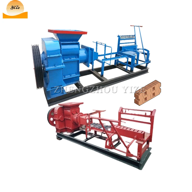 dry press soil interlocking earth brick machine fired hollow clay bricks block making machine machinery