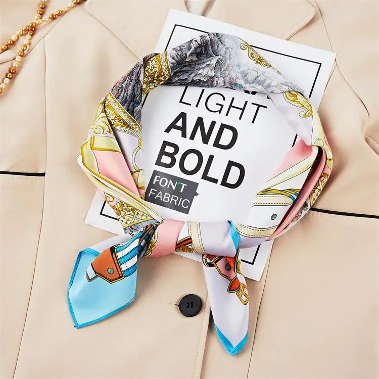 Designer Silk Scarf Luxury Styles Custom 100% Silk Scarfs For Women