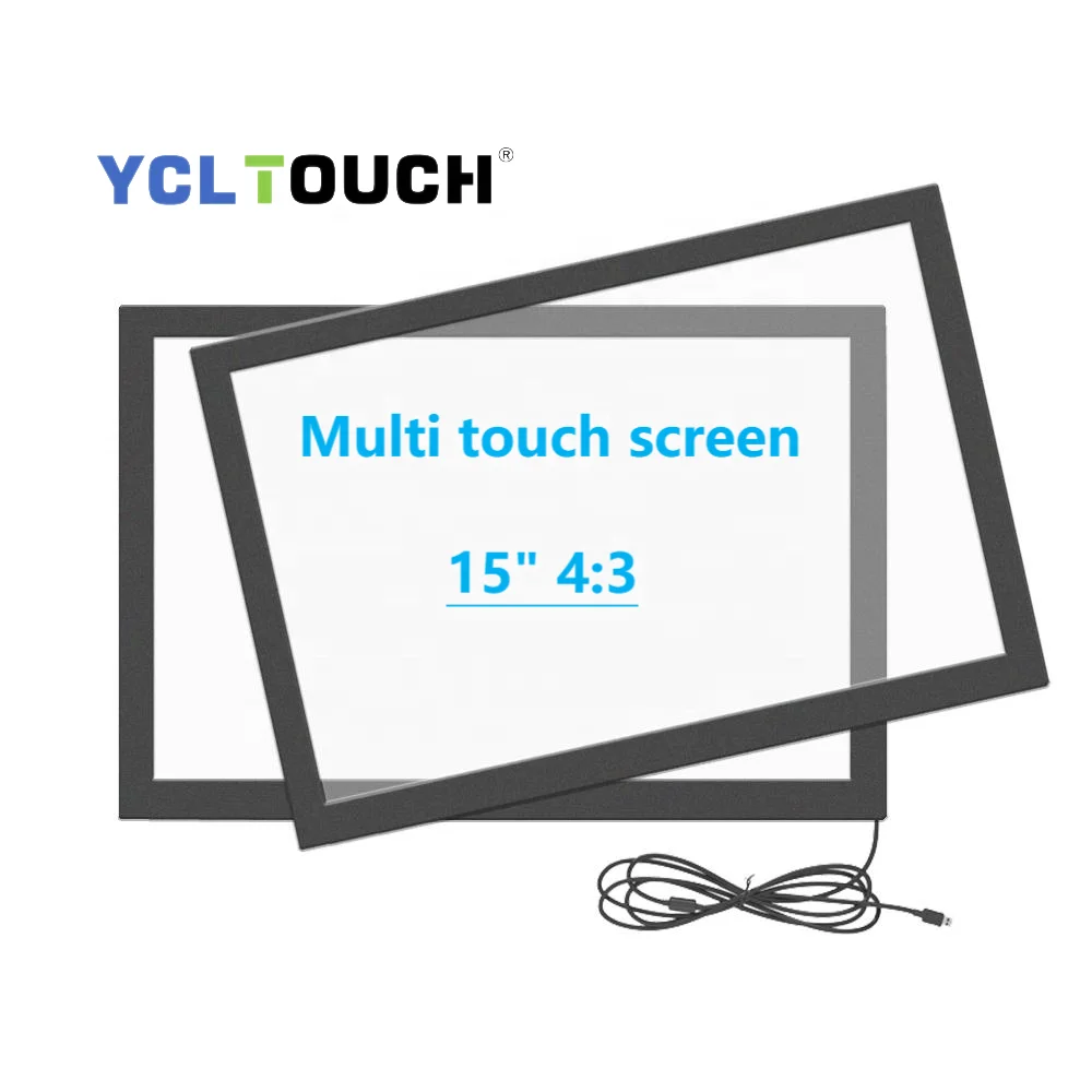 10 touch points 15 inch multi touch screen overlay kit