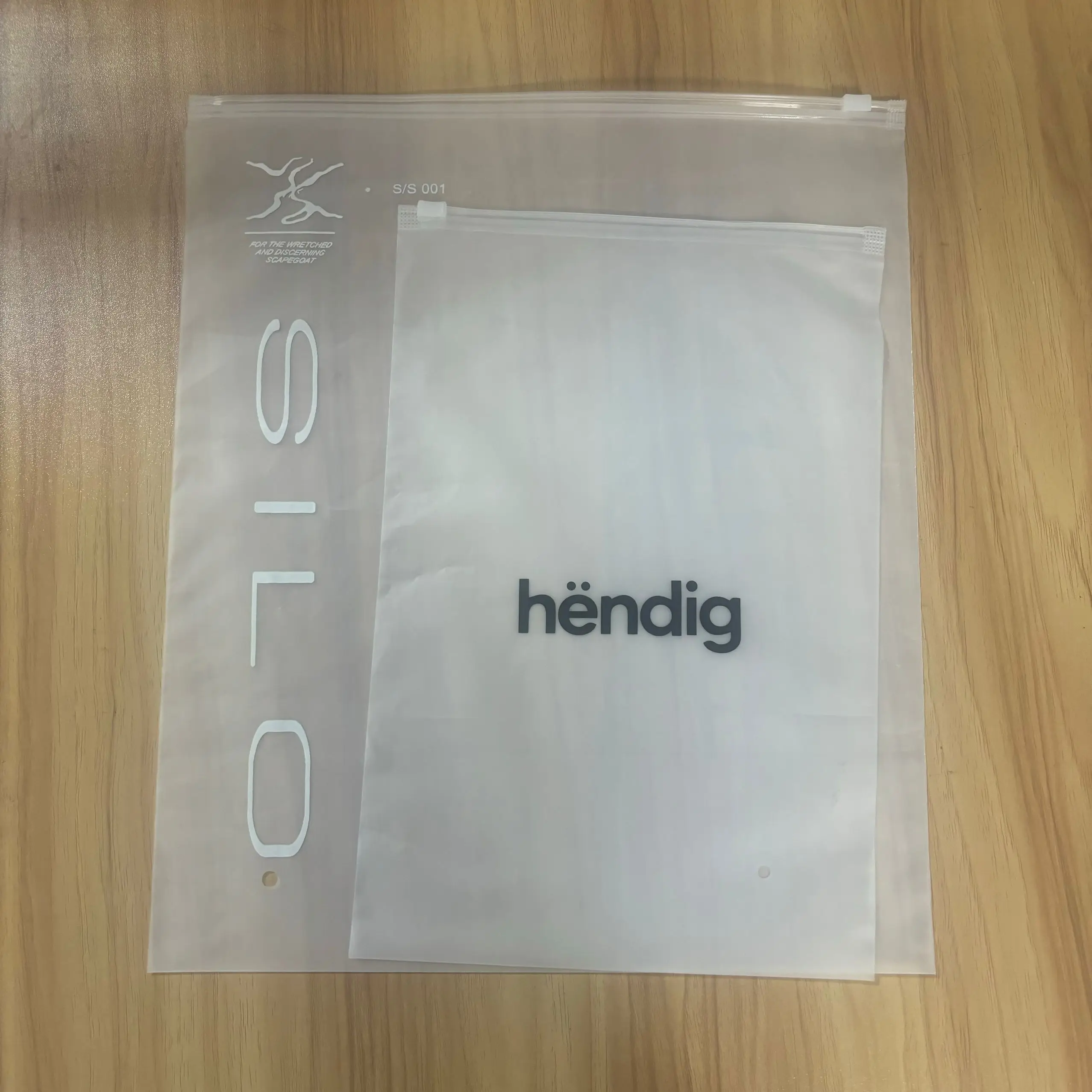 Custom Logo Clear Matte Zip Lock Plastic Underwear Zipper Bikini Swimming Clothes Packaging Bag