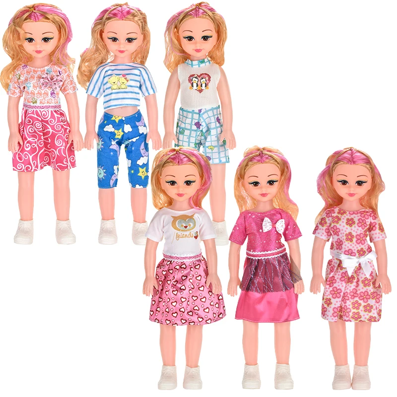 Wholesale 16 Inch Fashion Beautiful Lovely Girls Pretend Play Toy Cute Dolls For Kids Girl