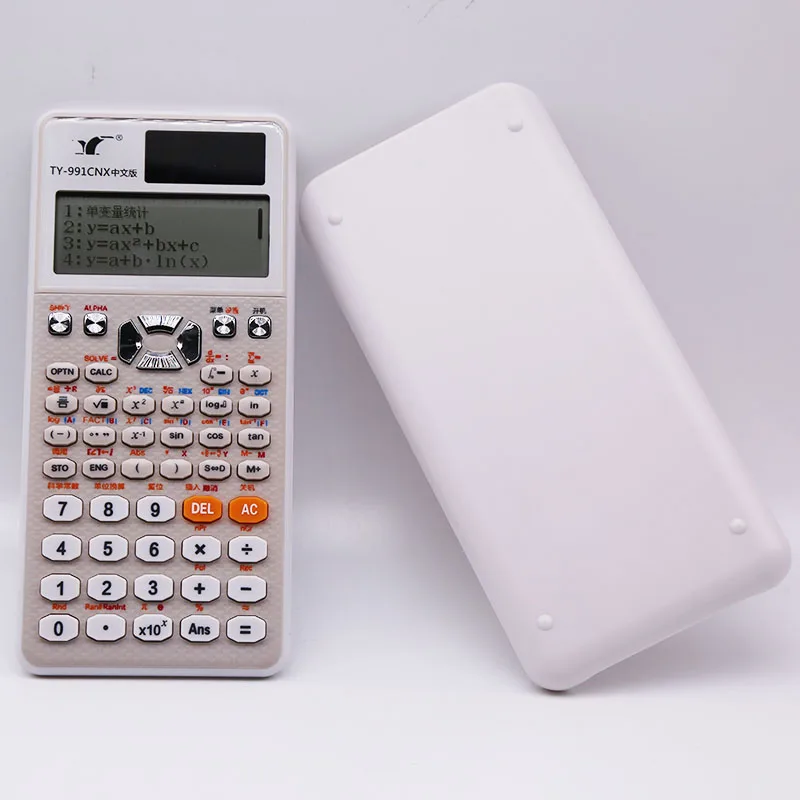 New arrival high definition screen dual power 552 functions scientific calculator