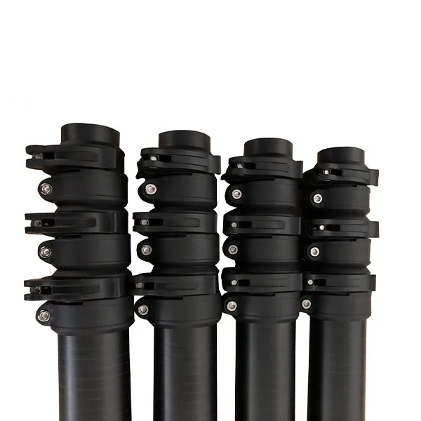 Multi-function carbon fiber telescopic pole with lever lock/cner  60ft 70ft 80ft carbon fiber arecanut fruit harvesting pole