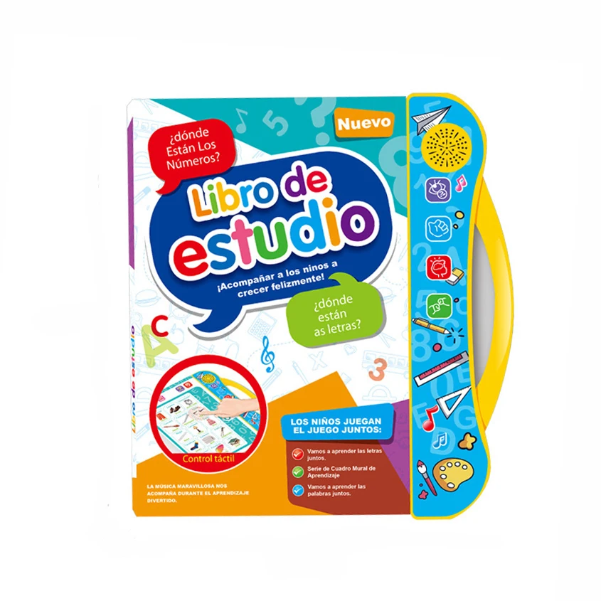 Kids Electronic Letters Learning Talking Books Spanish Exquisite ABC Sound Book