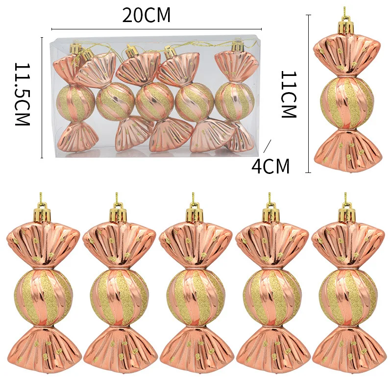 Home Use Plastic Christmas Balls Ornaments Glitter Multi Shapes Christmas Xmas Tree Ball