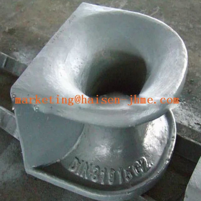 Advantageous price high quality durable marine ship deck mounted din type steel casting chocks