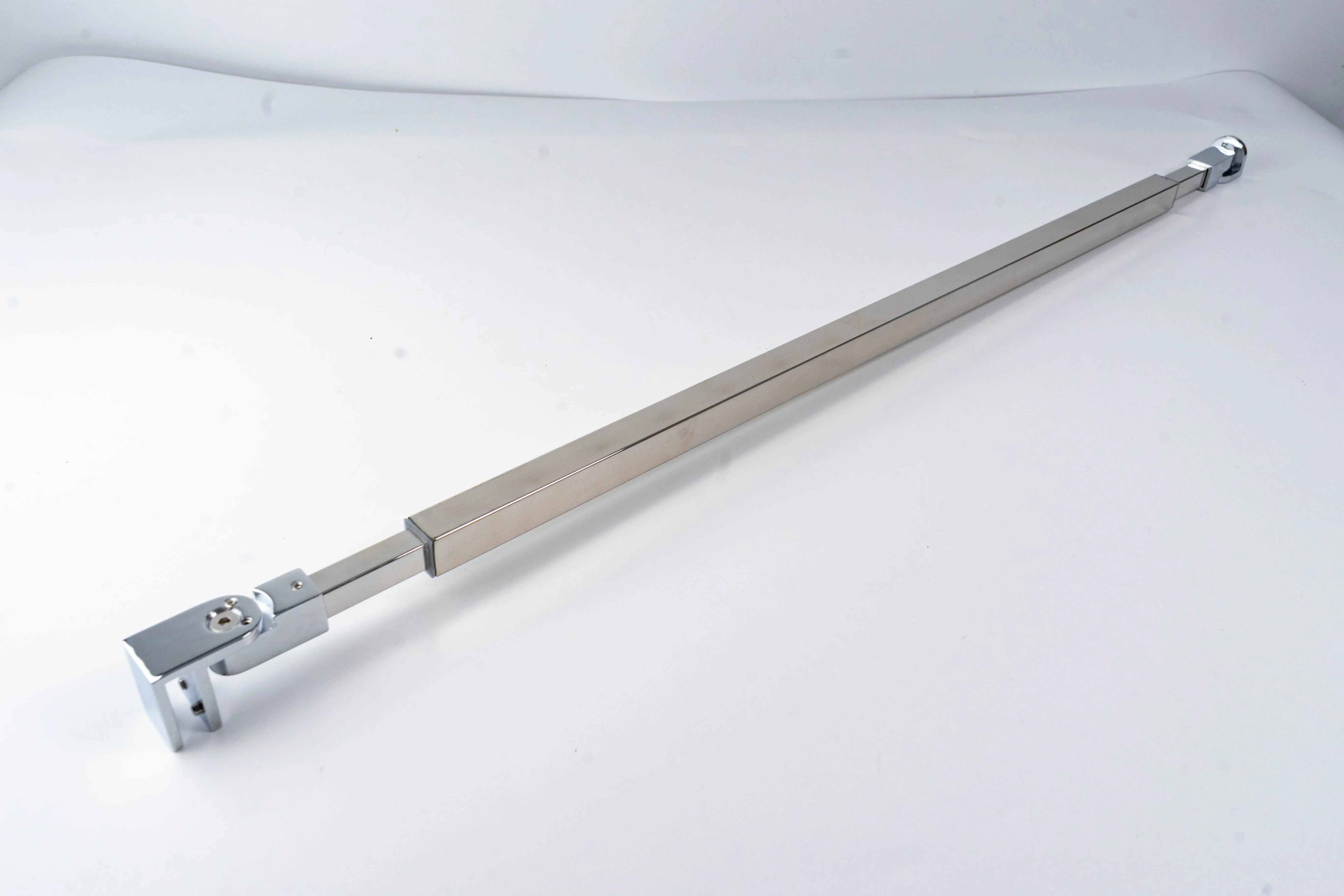 Hydrorelax Stainless Steel Frameless Shower Door Fixed Panel Wall-to-Glass Support Bar