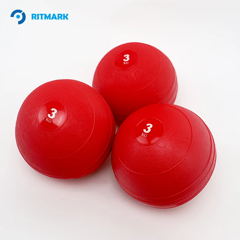 No-slip PVC Sand-Filled No-Bounce Slam Fitness Ball for Strength and Cross Workout