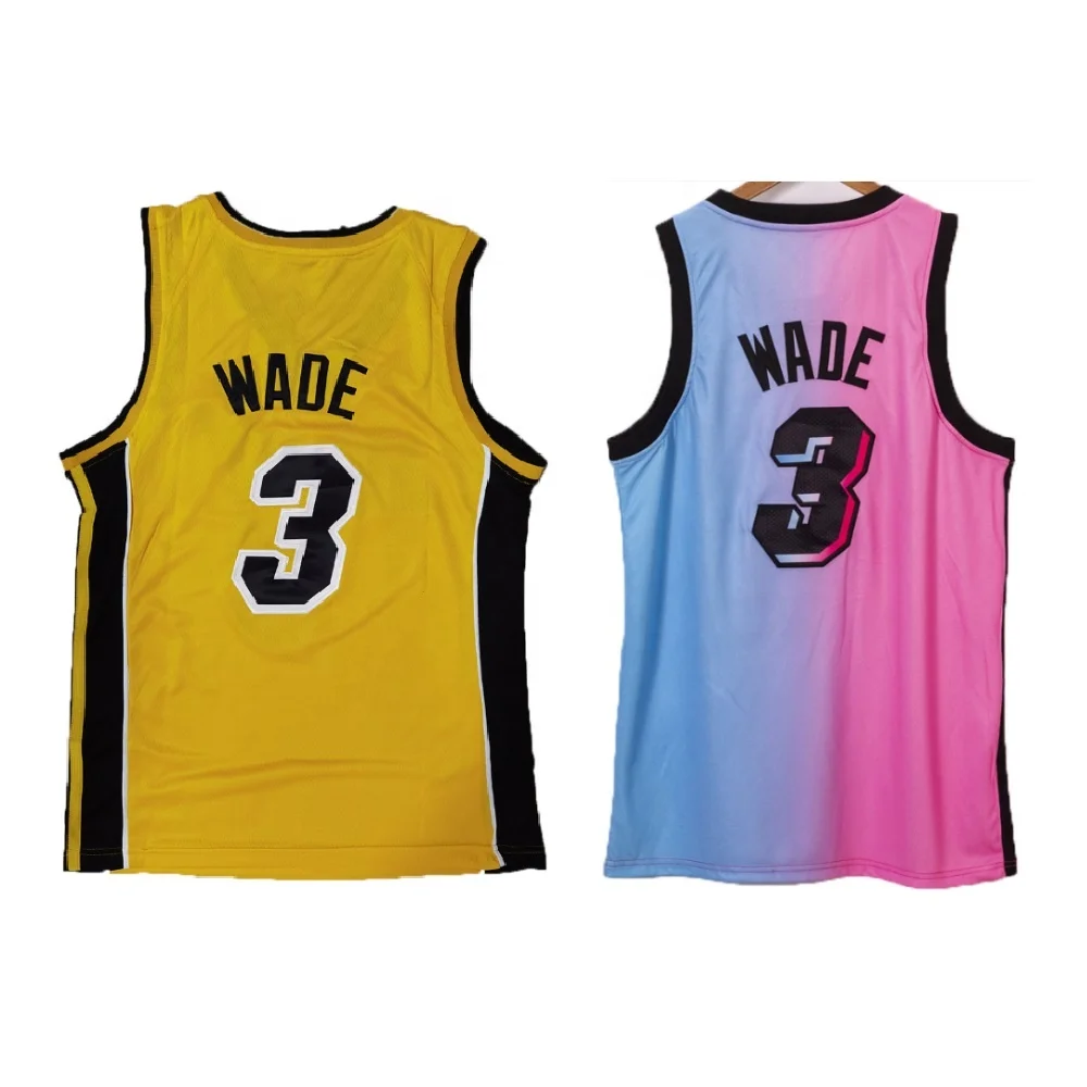 
Sportswear Dwyane Wade Basketball Shirts Wear Stitched #3 Dwyane Wade Basketball Jersey 