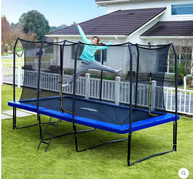 rent a square trampoline kids and adult park rectangle trampolin exterieur bungee cama elastica trampoline usa price cheap
