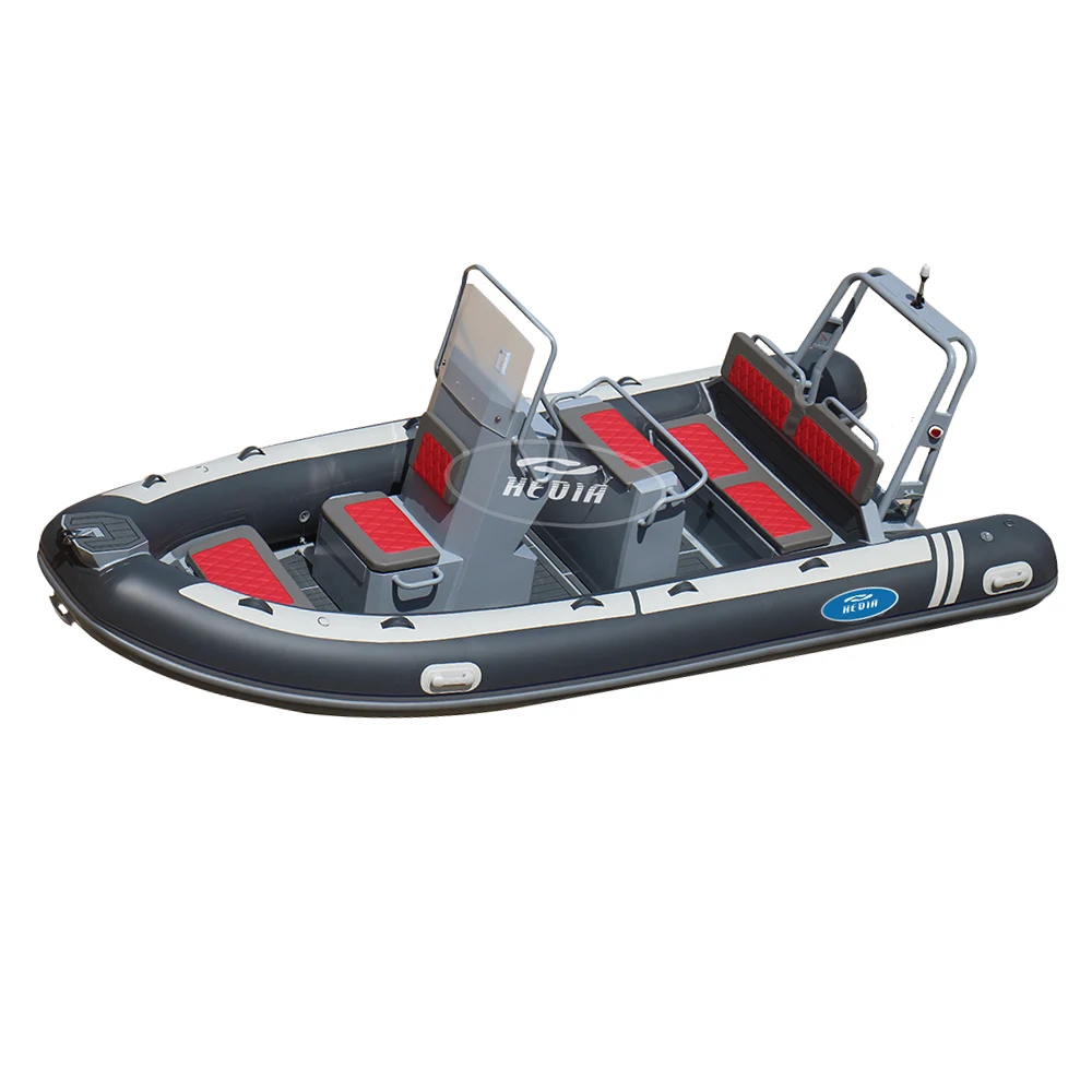 Hot sale 17 ft Rigid Aluminum Hull Inflatable Hypalon Rowing rib boat 520