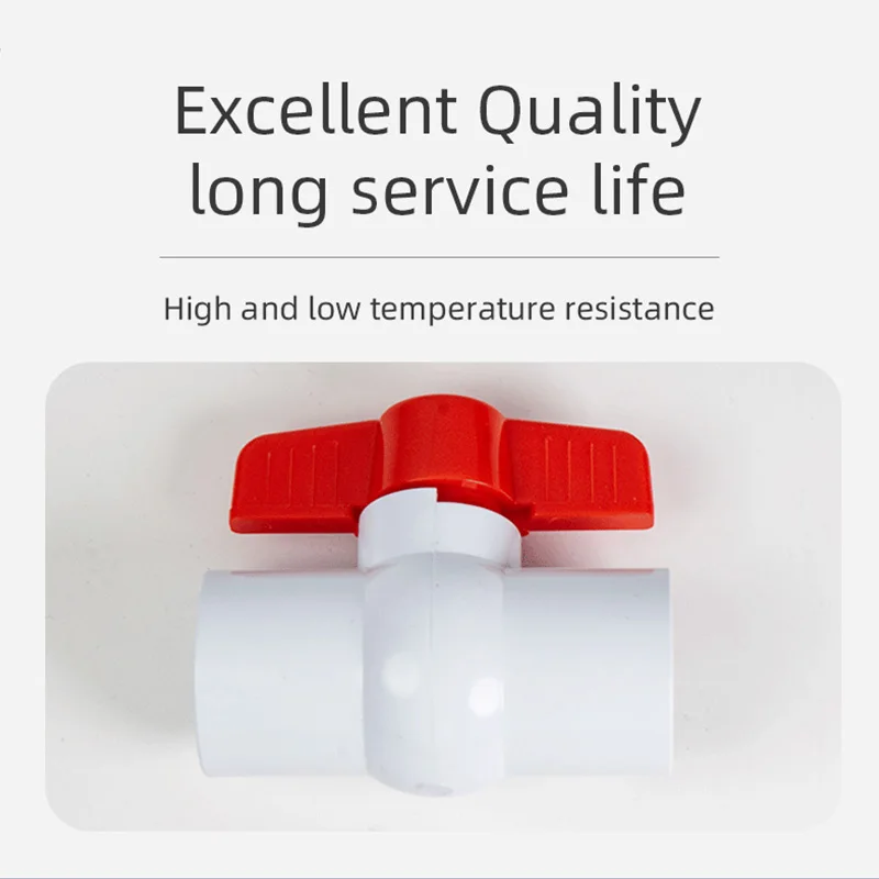 Proway Best Quality Plastic Simple Ball Valve Pvc Manual Plastic General Ball Valves