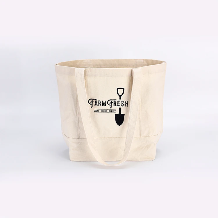 Customized Logo Printed Recycle Plain Organic Cotton Canvas Tote Shopping