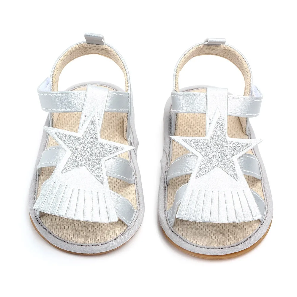 2024 hot-selling New Design wholesale High Quality Cool Summer baby girl and boy rubber soft sole PU Leather  Baby sandals shoes