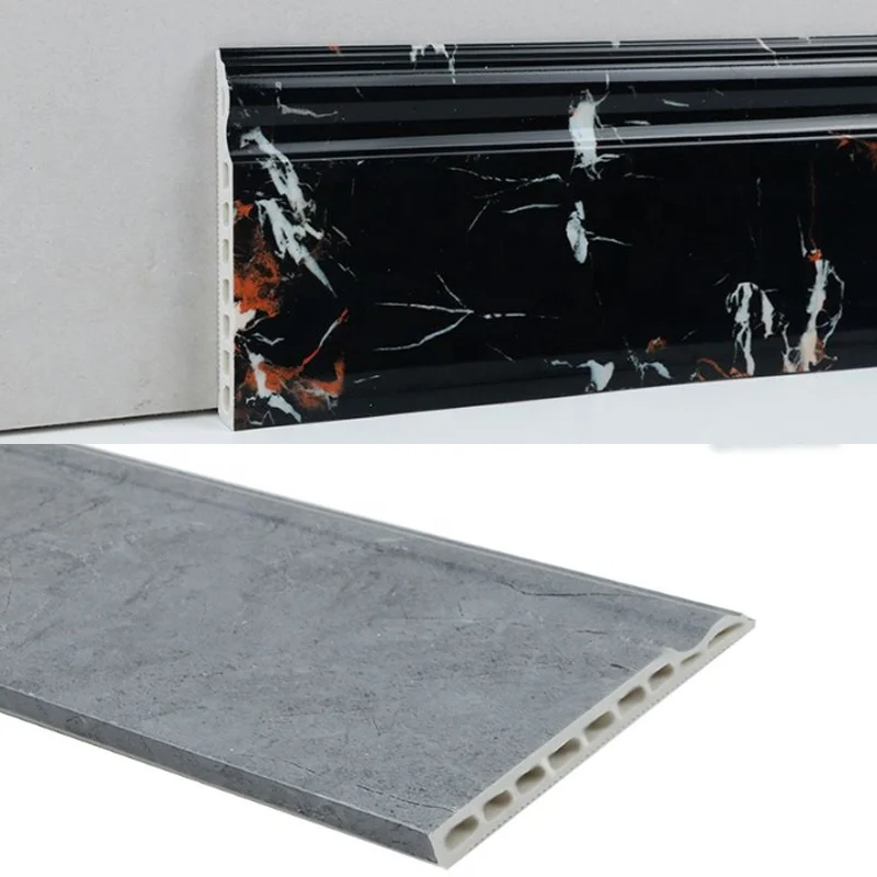 Wholesale Waterproof Plastic Kitchen Aluminum PVC Plinth PVC Skirting Board