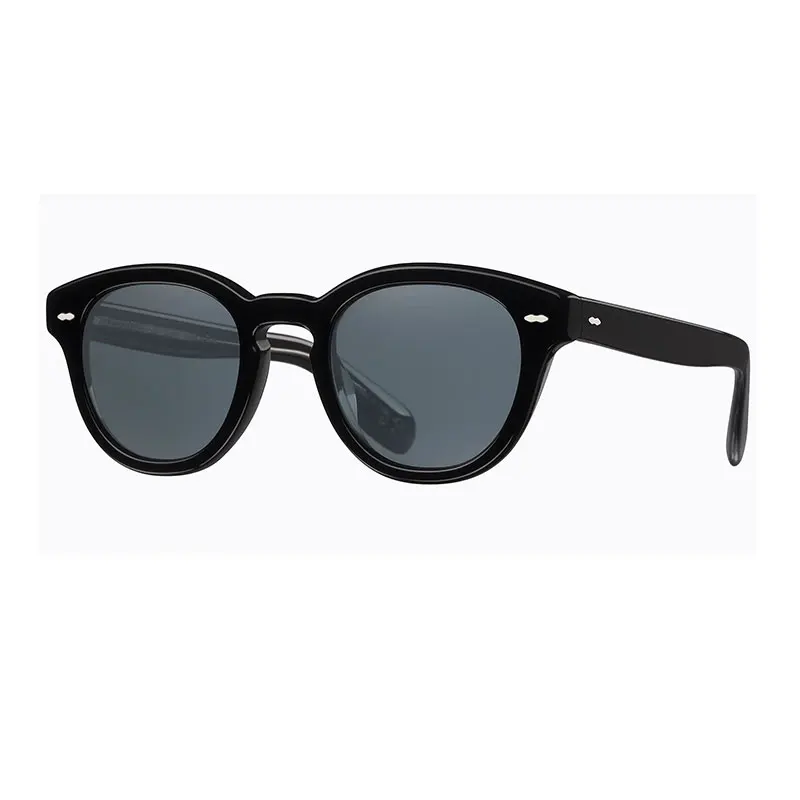 New fashion 2022 retro round acetate party  sunglasses with custom logo